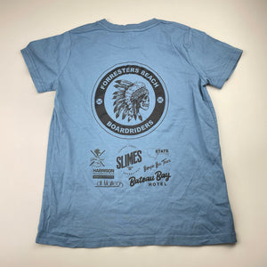 Boys AS Colour, blue cotton tee / top, surf, GUC, size 8,  