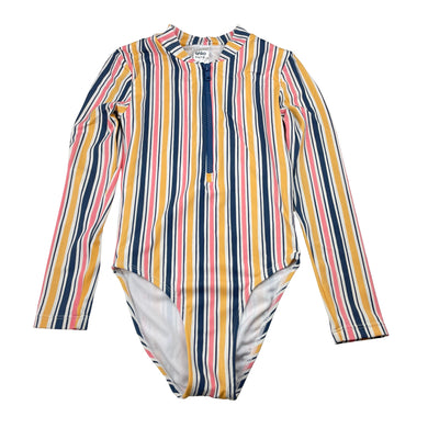 Girls Anko, long sleeve swim one-piece, EUC, size 8,  