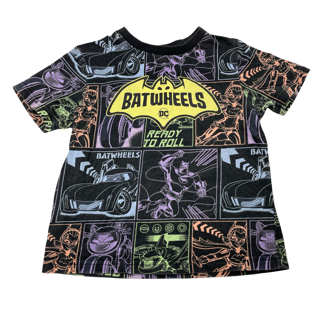 Boys DC Comics, BATWHEELS cotton tee / top, FUC, size 2,  