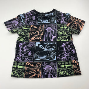 Boys DC Comics, BATWHEELS cotton tee / top, FUC, size 2,  