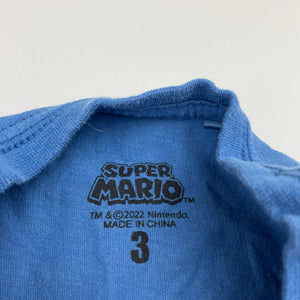 Boys Nintendo, SUPER MARIO cotton tee / top, EUC, size 3,  