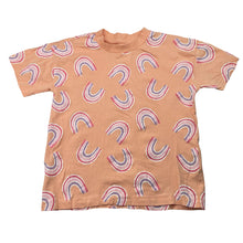 Load image into Gallery viewer, Girls KID, cotton tee / top, rainbows, GUC, size 5,  