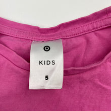 Load image into Gallery viewer, Girls Target, broderie trim cotton tee / top, EUC, size 5,  