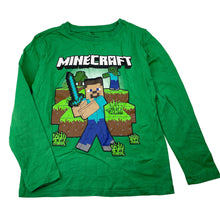 Load image into Gallery viewer, Boys Mojang, MINECRAFT cotton long sleeve tee / top, EUC, size 6,  