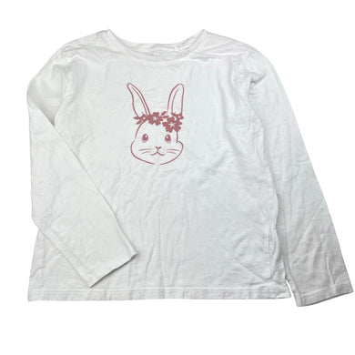 Girls Anko, cotton long sleeve tee / top, rabbit, EUC, size 9,  