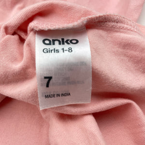 Girls Anko, cotton long sleeve tee / top, GUC, size 7,  