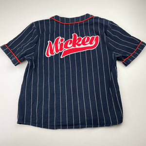 Boys Cotton On, Mickey Mouse cotton varsity style shirt / top, FUC, size 5,  