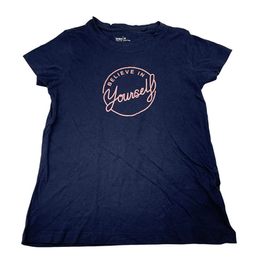 Girls anko, navy cotton tee / top, FUC, size 8,  