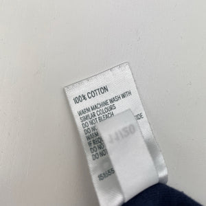 Girls anko, navy cotton tee / top, FUC, size 8,  