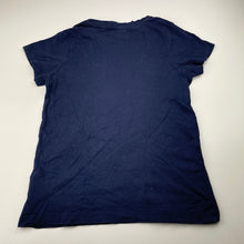 Load image into Gallery viewer, Girls anko, navy cotton tee / top, FUC, size 8,  