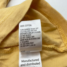 Load image into Gallery viewer, Girls SMILEY World, yellow cotton tee / top, EUC, size 8,  