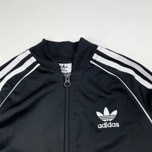 Load image into Gallery viewer, Unisex Adidas, black zip-up track top, GUC, size 7-8,  