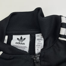 Load image into Gallery viewer, Unisex Adidas, black zip-up track top, GUC, size 7-8,  