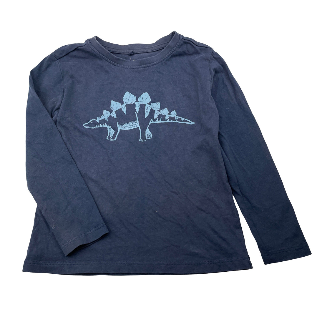 Boys anko, cotton long sleeve tee / top, dinosaur, GUC, size 4,  