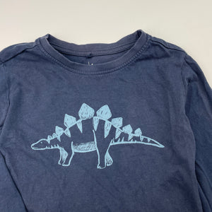 Boys anko, cotton long sleeve tee / top, dinosaur, GUC, size 4,  