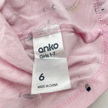 Load image into Gallery viewer, Girls Anko, pink cotton top, fruit, FUC, size 6,  