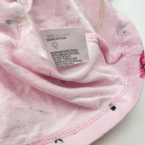 Girls Anko, pink cotton top, fruit, FUC, size 6,  