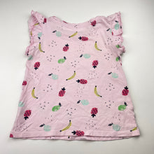 Load image into Gallery viewer, Girls Anko, pink cotton top, fruit, FUC, size 6,  