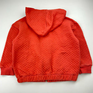 Girls Anko, lightly quilted zip hoodie sweater, GUC, size 5,  