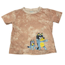Load image into Gallery viewer, Unisex BLUEY, tie-dyed cotton tee / top, GUC, size 3,  