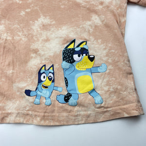Unisex BLUEY, tie-dyed cotton tee / top, GUC, size 3,  