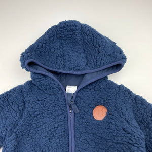 Boys Anko, soft fleece zip hoodie sweater, EUC, size 2,  