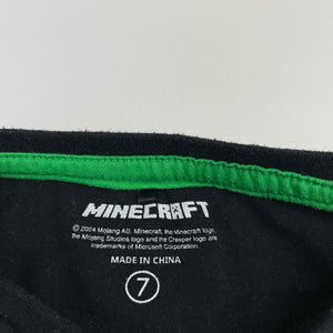 Boys Mojang, MINECRAFT cotton long sleeve tee / top, EUC, size 7,  