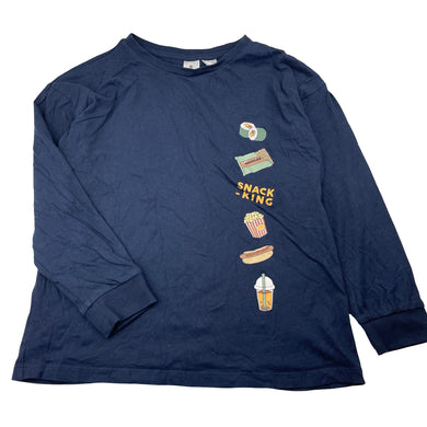Boys Target, navy cotton pyjama tee / top, EUC, size 10,  