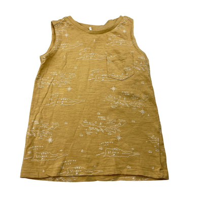 Boys Anko, yellow cotton tank top, EUC, size 3,  