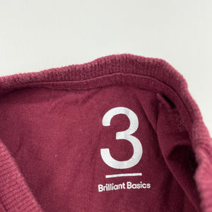 Boys Brilliant Basics, cotton long sleeve tee / top, GUC, size 3,  