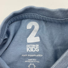 Load image into Gallery viewer, Boys Cotton On, blue cotton tee / top, surf, EUC, size 2,  
