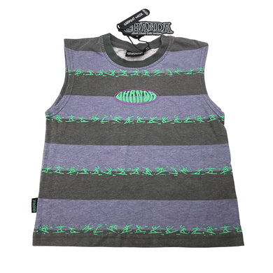 Boys GHANDA, cotton singlet / tank top, Grom Squad, NEW, size 1-2,  