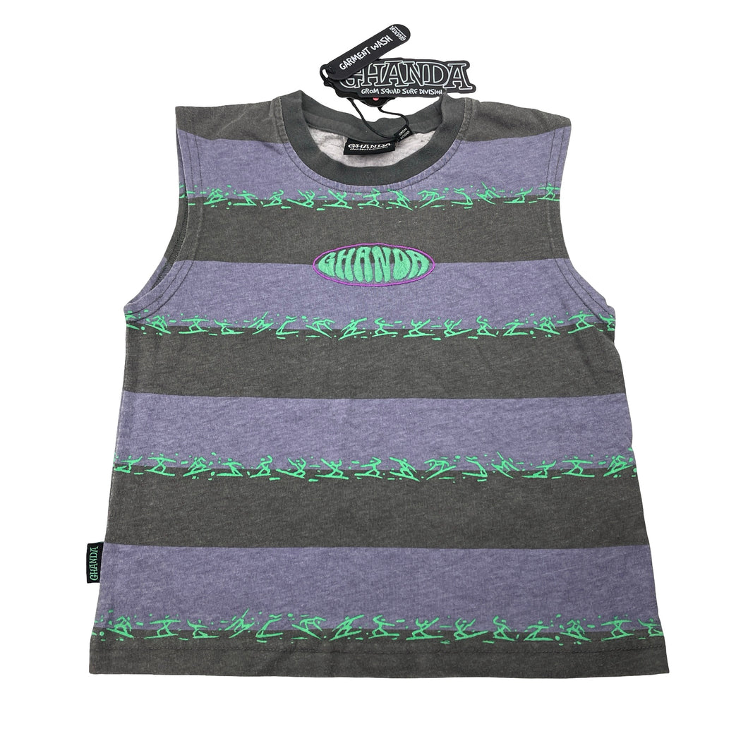 Boys GHANDA, cotton singlet / tank top, Grom Squad, NEW, size 1-2,  