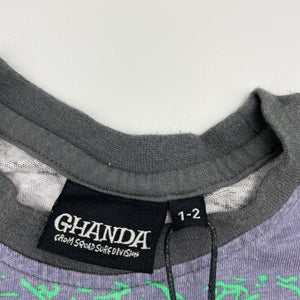 Boys GHANDA, cotton singlet / tank top, Grom Squad, NEW, size 1-2,  