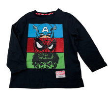 Load image into Gallery viewer, Boys MARVEL, superhero cottonlong sleeve tee / top, EUC, size 2,  