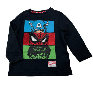 Boys MARVEL, superhero cottonlong sleeve tee / top, EUC, size 2,  