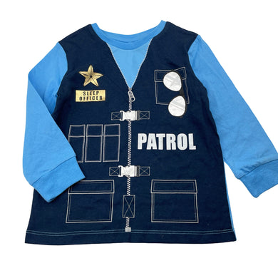 Boys Anko, long sleeve pyjama tee / top, NEW, size 2,  