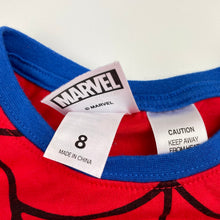 Load image into Gallery viewer, Boys MARVEL, Spiderman pyjama tee / top, EUC, size 8,  