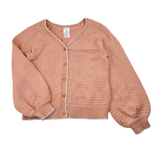 Load image into Gallery viewer, Girls Target, cotton knit balloon sleeve cardigan, EUC, size 5,  