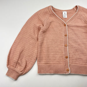 Girls Target, cotton knit balloon sleeve cardigan, EUC, size 5,  