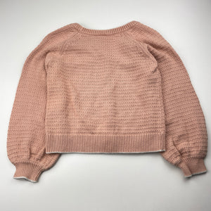 Girls Target, cotton knit balloon sleeve cardigan, EUC, size 5,  