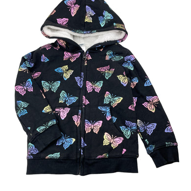 Girls Anko, thick, fleece-lined zip hoodie sweater, EUC, size 4,  