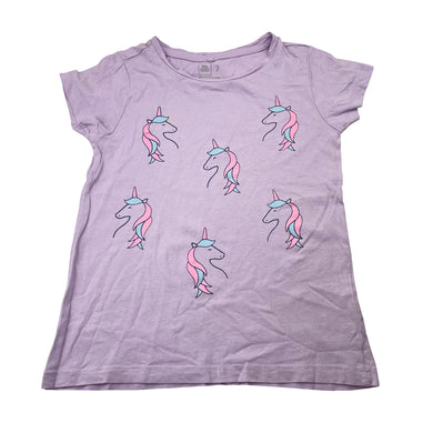 Girls Kids & Co, cotton tee / top, unicorns, GUC, size 7,  