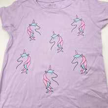Load image into Gallery viewer, Girls Kids &amp; Co, cotton tee / top, unicorns, GUC, size 7,  