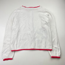 Load image into Gallery viewer, Girls GYMBOREE, embroidered knit cotton cardigan, dog, FUC, size 7-8,  