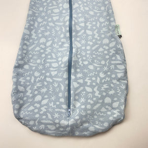 Unisex ergoPouch, 1.0 TOG organic cotton / bamboo swaddle sleeping bag, GUC, size 00,  