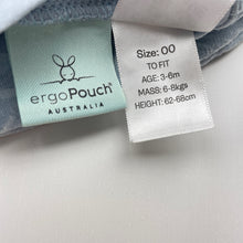 Load image into Gallery viewer, Unisex ergoPouch, 1.0 TOG organic cotton / bamboo swaddle sleeping bag, GUC, size 00,  