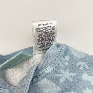 Unisex ergoPouch, 1.0 TOG organic cotton / bamboo swaddle sleeping bag, GUC, size 00,  