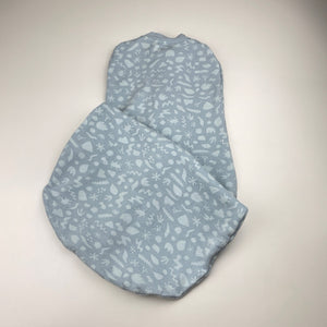 Unisex ergoPouch, 1.0 TOG organic cotton / bamboo swaddle sleeping bag, GUC, size 00,  