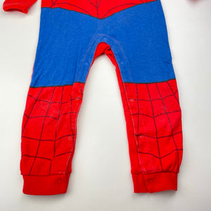 Boys MARVEL, Spiderman cotton romper / sleepsuit, FUC, size 2,  